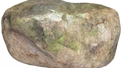 Low Poly Stone Rock 07