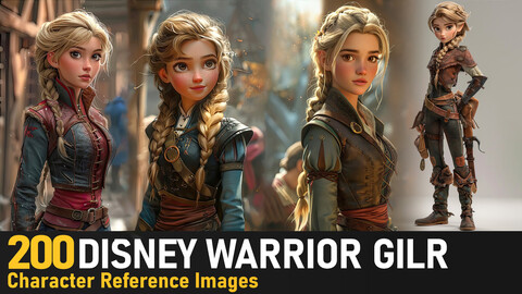 Disney Warrior Girl |4K Reference Images