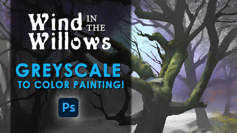 Digital Painting Tutorial - Greyscale to Color Painting