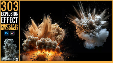 303 Explosions Effects for Photobashing