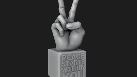 Peace Hand Sign Motivational Reminder