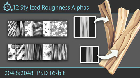 Stylized Roughness Alphas for Substance Painter