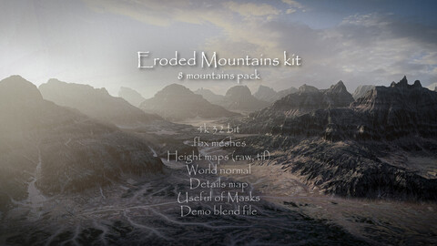 8 Eroded Mountains Kit