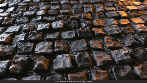 PBR - MEDIEVAL STONE FLOOR - 4K TEXTURES