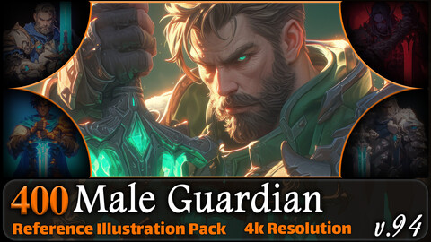 400 Male Guardian Reference Pack | 4K | v.94