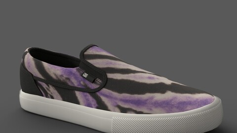 DC X Black Sabbath Manual Slip On Shoes Low-poly