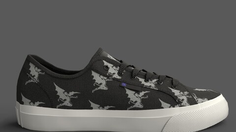 DC x Black Sabbath Manual Canvas Shoes Low-poly