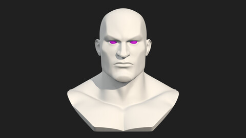 Stylized Male Head