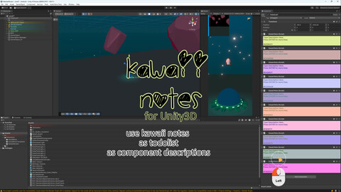 Kawaii Notes Addon for Unity3d