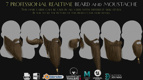 7 Professional Realtime Beard and Moustache