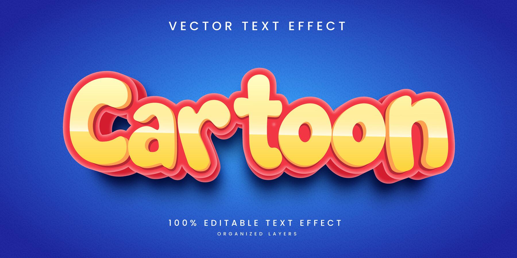 ArtStation - 3D Cartoon. Text Effects, EPS Template File | Artworks