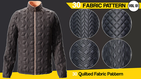 30 Quilted-Fabric Pattern  VOL 1