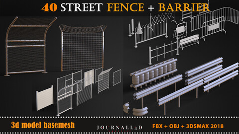 40 street fence and barrier