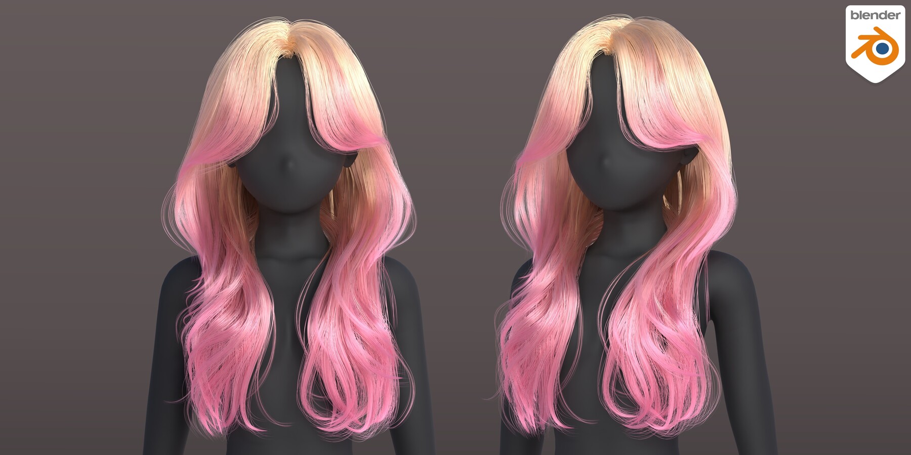 ArtStation - Long Layered hairstyle-Hair particles & hair curves ...