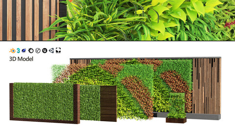 Realistic Green Wall Assets