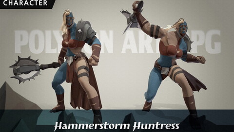 [Polygon Art RPG] Hammerstorm Huntress