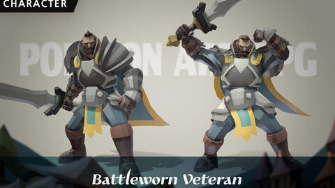 [Polygon Art RPG] Battleworn Veteran