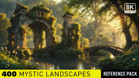 400 Mystic Landscapes and Fantasy Worlds | Reference Pack | Epic Worlds Collections | 4K