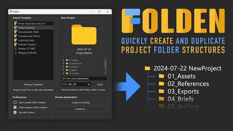 Folden - Quickly Generate Project Folder Structure