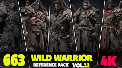 663 4K Wild Warrior Reference Pack Vol.12