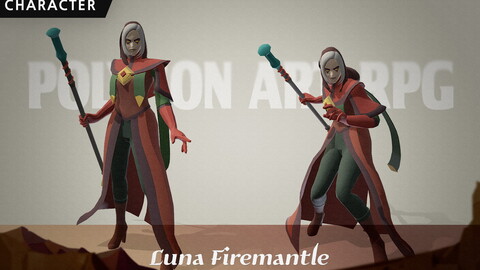 [Polygon Art RPG] Luna Firemantle