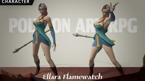 [Polygon Art RPG] Ellara Flamewatch