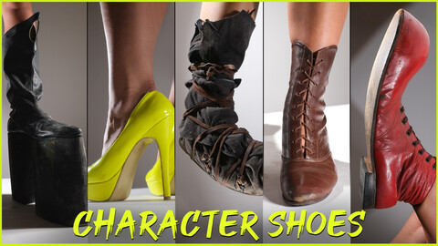 A Female Character Shoes- Photo Reference Pack 1039 JPEGs noAI