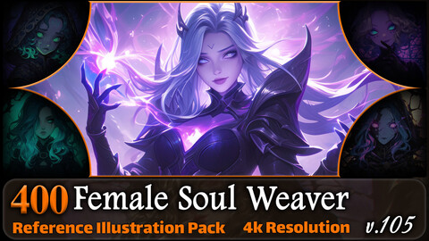 400 Female Soul Weaver Reference Pack | 4K | v.105