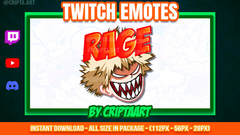 Bakugo Rage Twitch Emote, Angry Dynamight, My Hero Academia Emoji, Boku No Hero, Anime Channel Points / Stream, Discord, Kick, Youtube