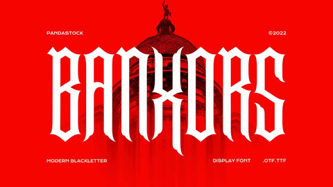 Banxors - Black Metal Font