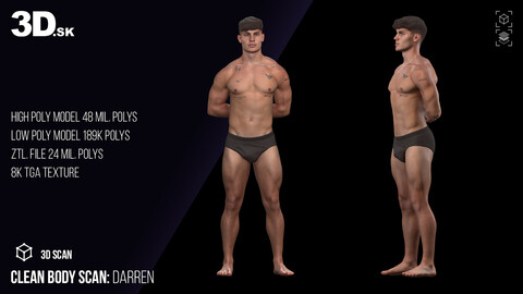 Clean 3D Body Scan | Darren Underwear