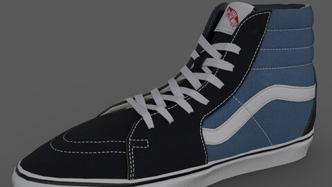 VANS182 Sk8Hi Navy Low-poly