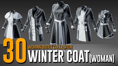 30 Woman's Winter Coat Wear Collection- VOL 15