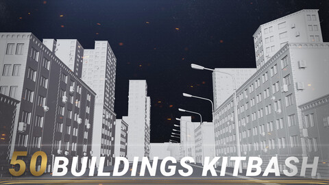 50 Buildings - Kitbash