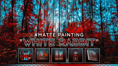 MATTE PAINTING: "White Rabbit" | Landscape Art