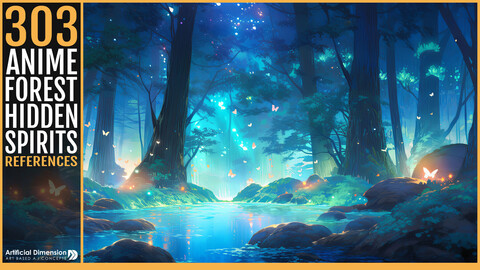 303 Anime Forest with Hidden Spirits