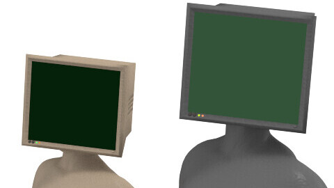 Computer Head (Clo Accessory) and FBX file