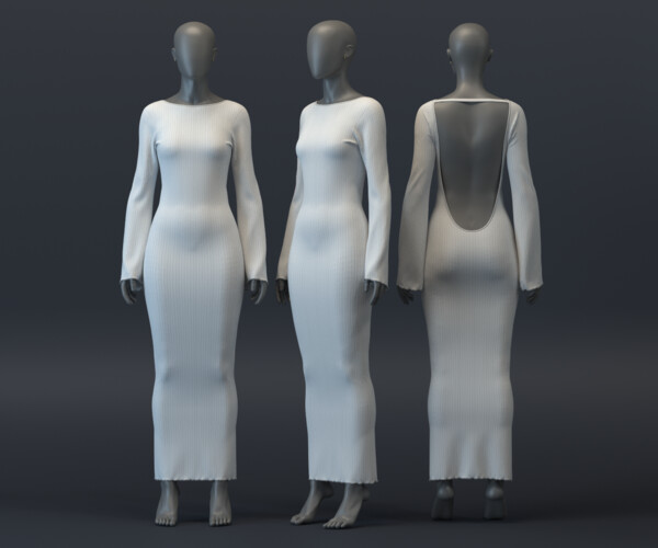 ArtStation - LS Maxi Dress | Resources