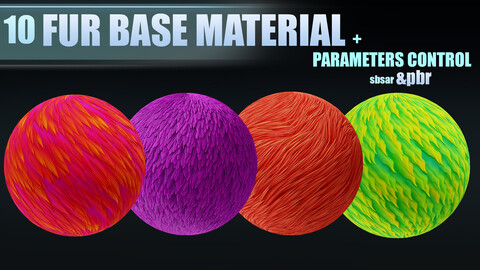 10 BASE FUR MATERIAL + PARAMETERS CONTROLLER