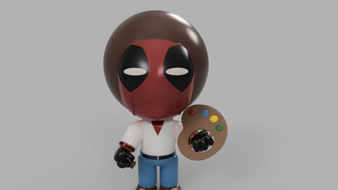 Mini Deadpool / Bob Ross (Wade Wilson)