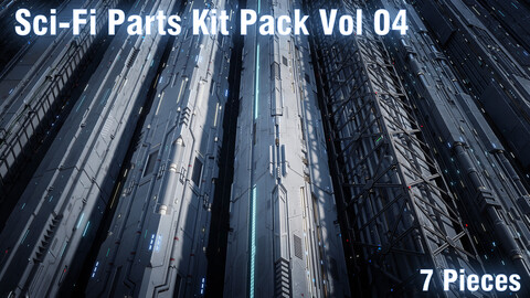 Sci-Fi Parts Kit Pack Vol 04 Column-PBR