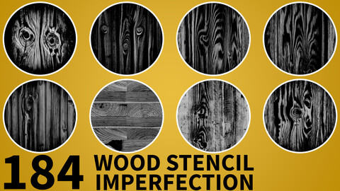 184 High Quality (4K) Useful Wood Stencil Imperfection vol.15