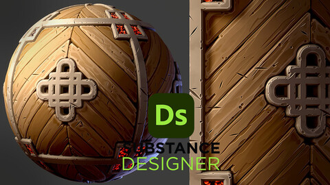 Stylized Fantasy Wood - Substance 3D Designer