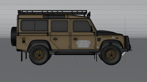 Land Rover Defender Works V8 Trophy 3d Model