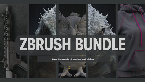 Over Thousand Of Brushes And Alphas For Zbrush - 90% Discount