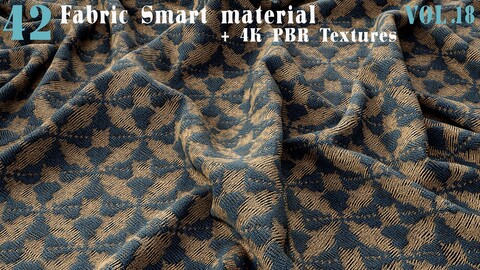 42 Fabric Smart Material + 4K PBR Textures - Vol18