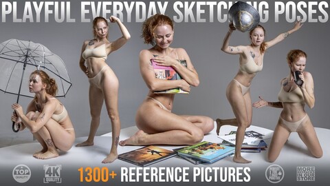 1300+ Playful Everyday Sketching Poses