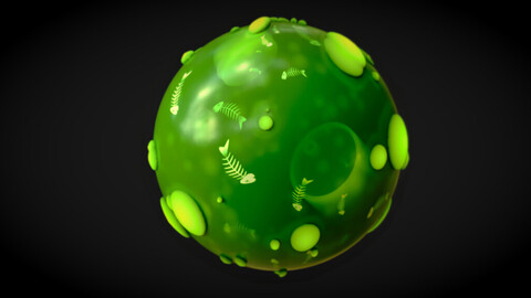 Stylized Toxic Waste Material - Substance 3D Designer