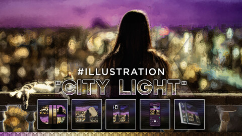 ILLUSTRATION: "City Light" 12K Digital Art