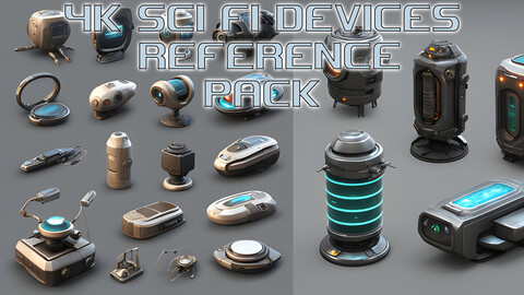 300+ 4K SCI FI Devices Reference Pack